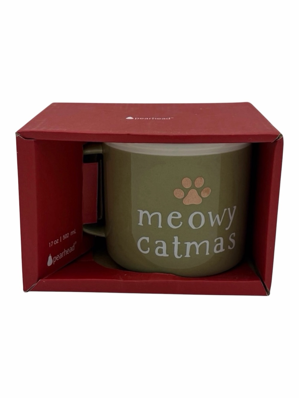 NEW | Pearhead Holiday Cat Mug